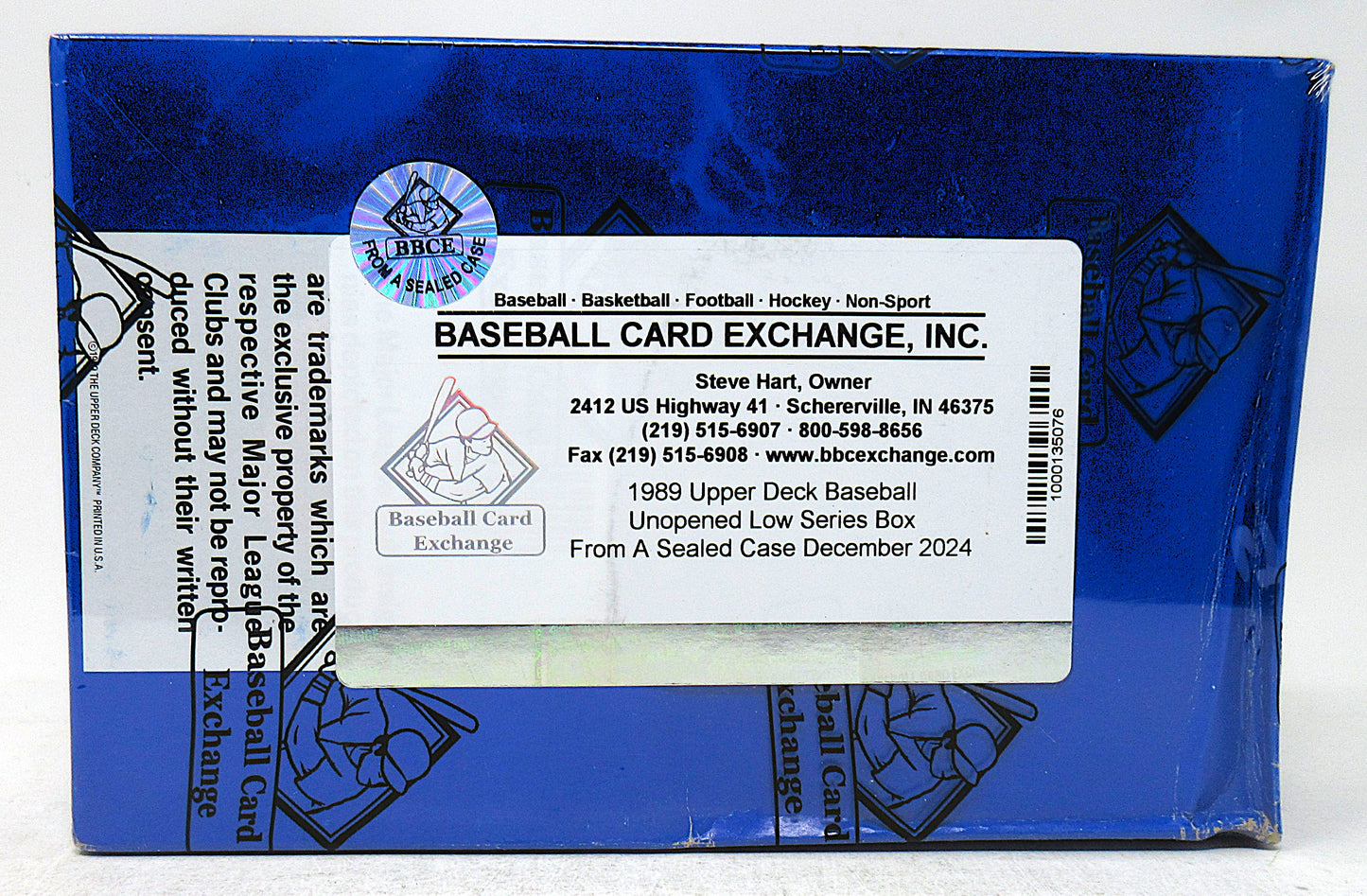1989 Upper Deck Baseball Low Series Box (FASC) (Read) (26809)