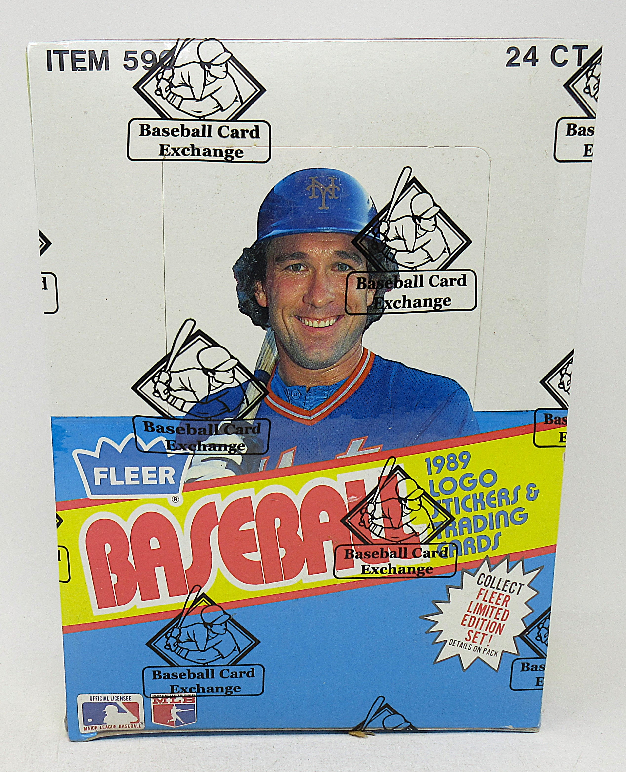 1989 Fleer Baseball Unopened Rack Box (FASC) (Code 90872)