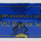 1952 Topps Baseball Reprint Factory Set (Factory Sealed) (1983) (BBCE)