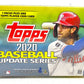 2020 Topps Baseball Unopened Update Series Blaster Box (7/14 and 1)