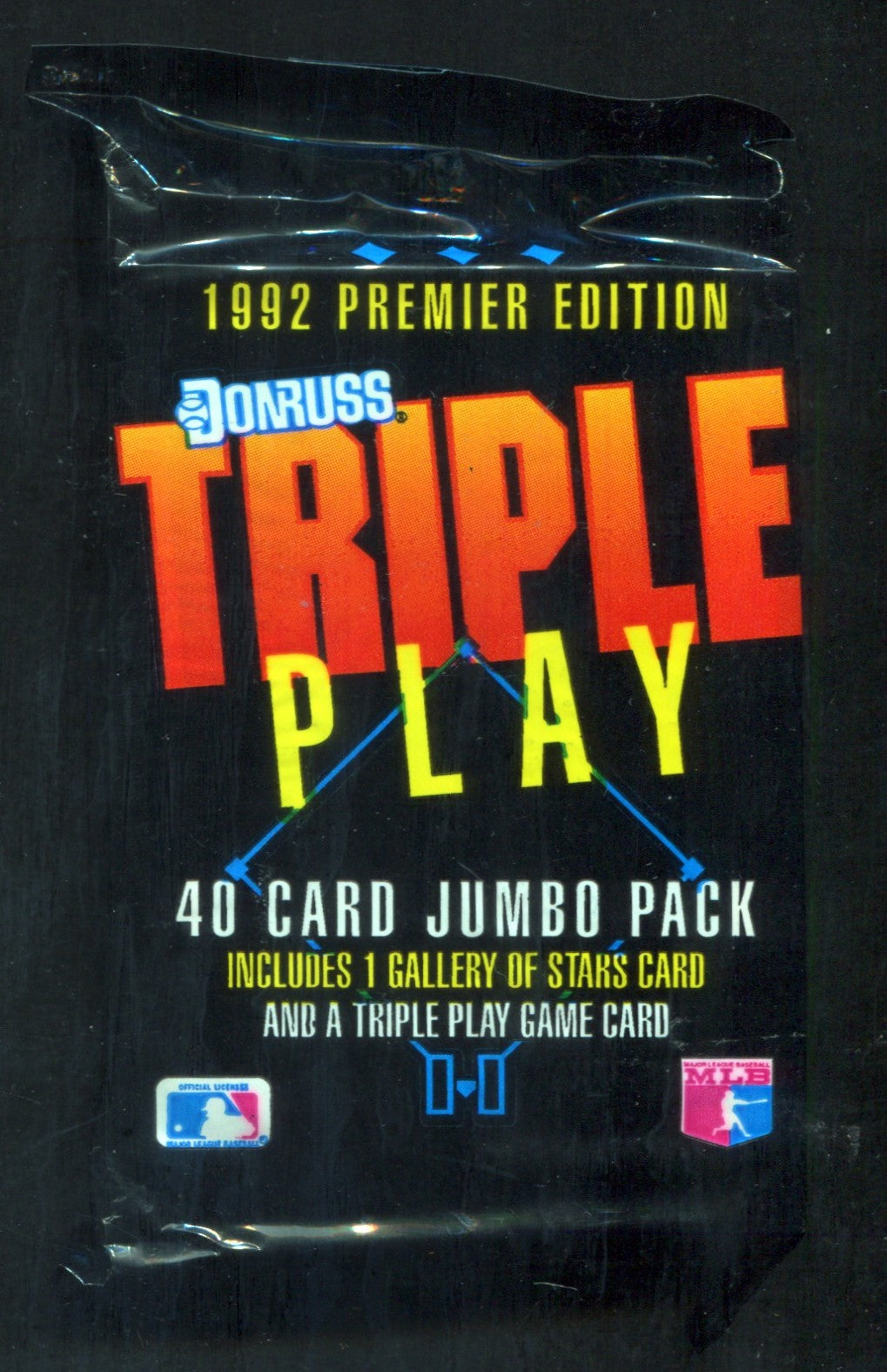 1992 Donruss Baseball Triple Play Unopened Jumbo Pack (40)