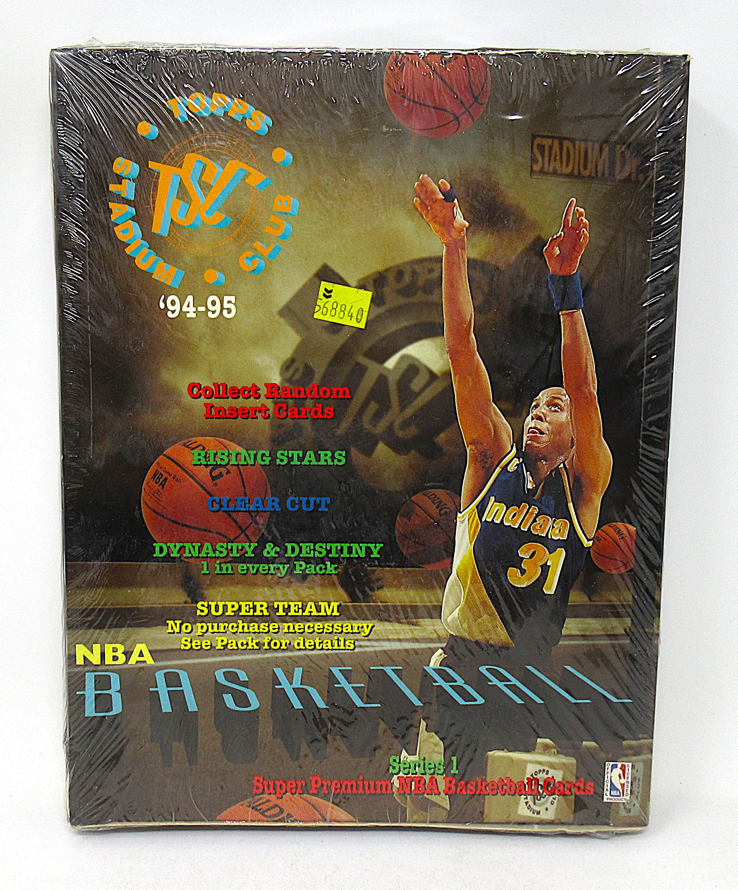 1994/95 Topps Stadium Club Basketball Unopened Series 1 Rack Box (10)