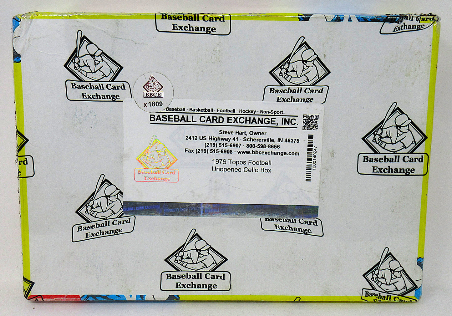 1976 Topps Football Unopened Cello Box (BBCE) (X1809)