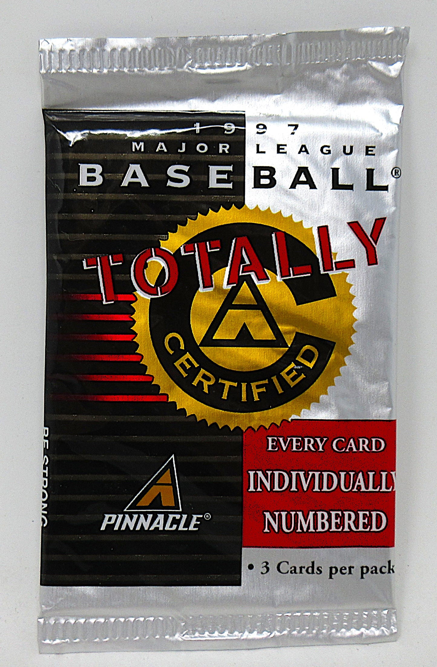 1997 Pinnacle Totally Certified Baseball Unopened Pack (3)