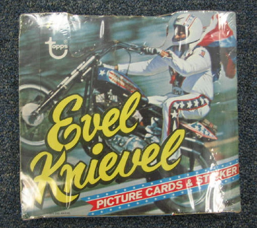 1974 Topps Evel Knievel Unopened Cello Box