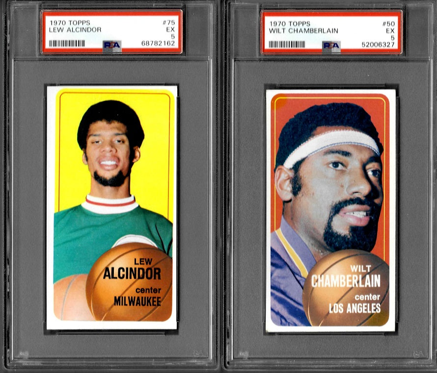 1970/71 Topps Basketball Complete Set (175) EX EX/MT (w/ PSA) (24-576)