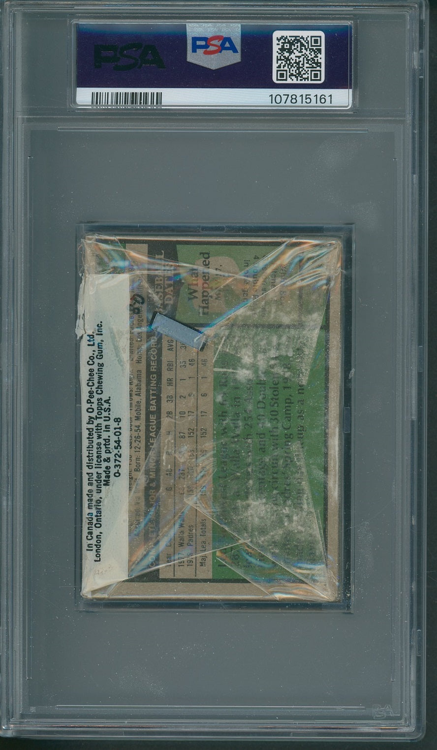 1979 Topps Baseball Unopened Cello Pack PSA 5 Smith Back *5161