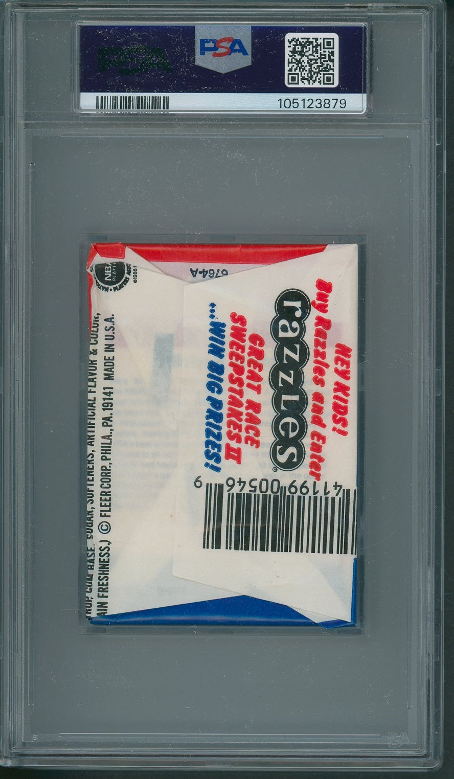 1986 1986/87 Fleer Basketball Unopened Wax Pack PSA 8 Jordan Sticker Back *3879