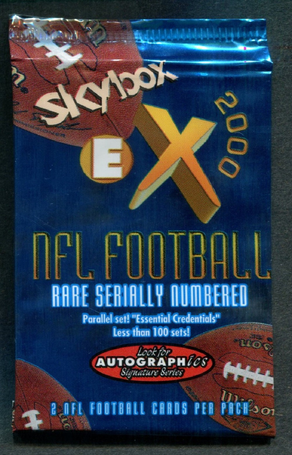 1997 Fleer E-X 2000 Football Unopened Pack (Hobby)