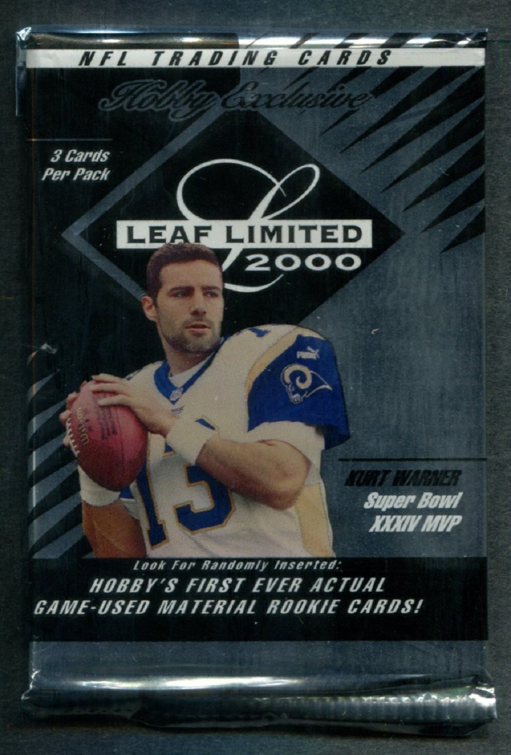 2000 Leaf Limited Football Unopened Pack (Hobby)