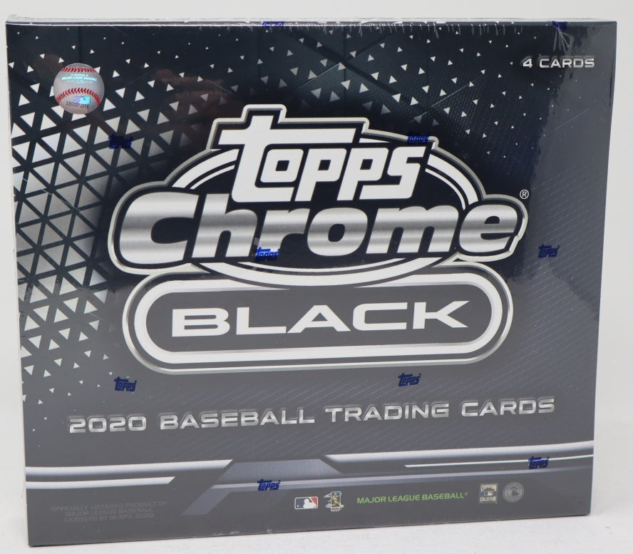 2020 Topps Chrome Black Baseball Box (Hobby) (4 Cards)
