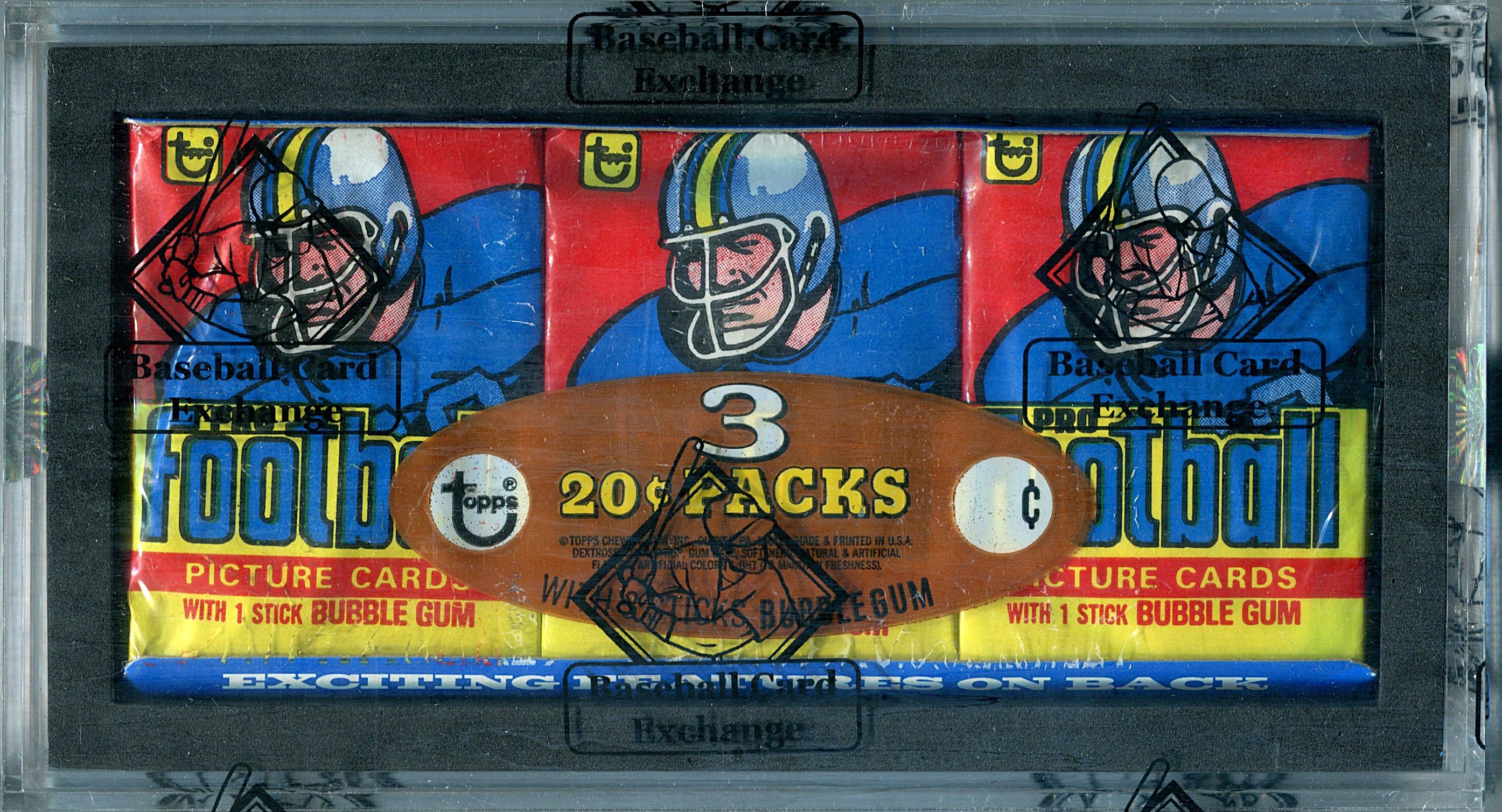 1978 Topps Football Unopened Wax Pack Tray (BBCE)