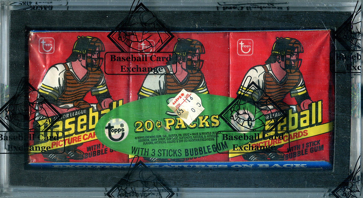 1978 Topps Baseball Unopened Wax Pack Tray (BBCE)