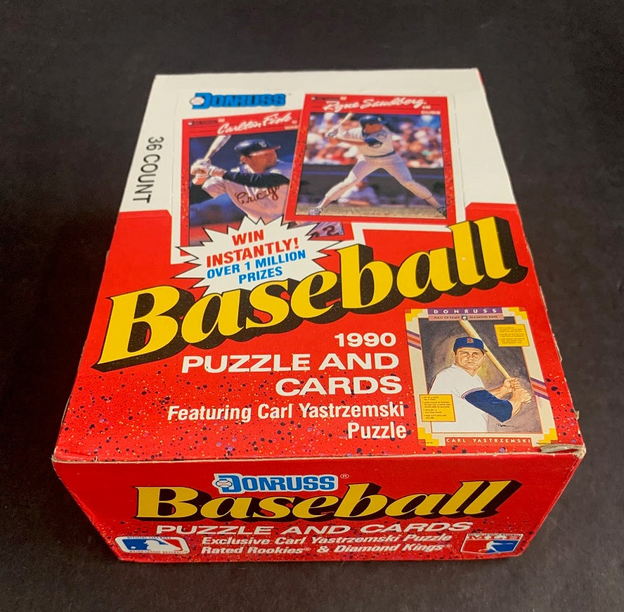 1990 Donruss Baseball Unopened Wax Box