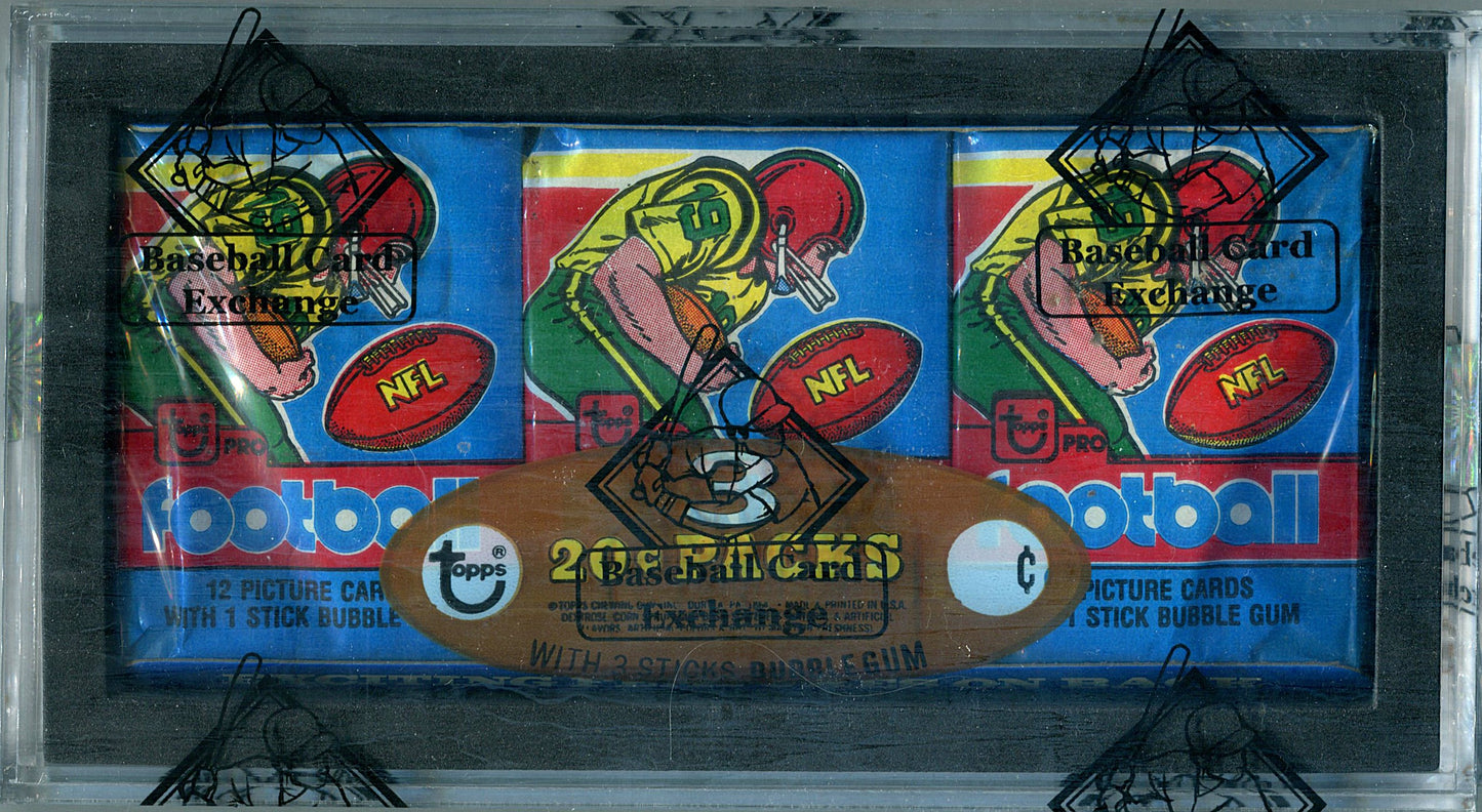1979 Topps Football Unopened Wax Pack Tray (BBCE)