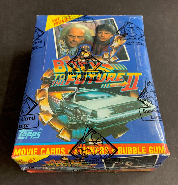1989 Topps Back to the Future II Unopened Wax Box (BBCE) (X-Out