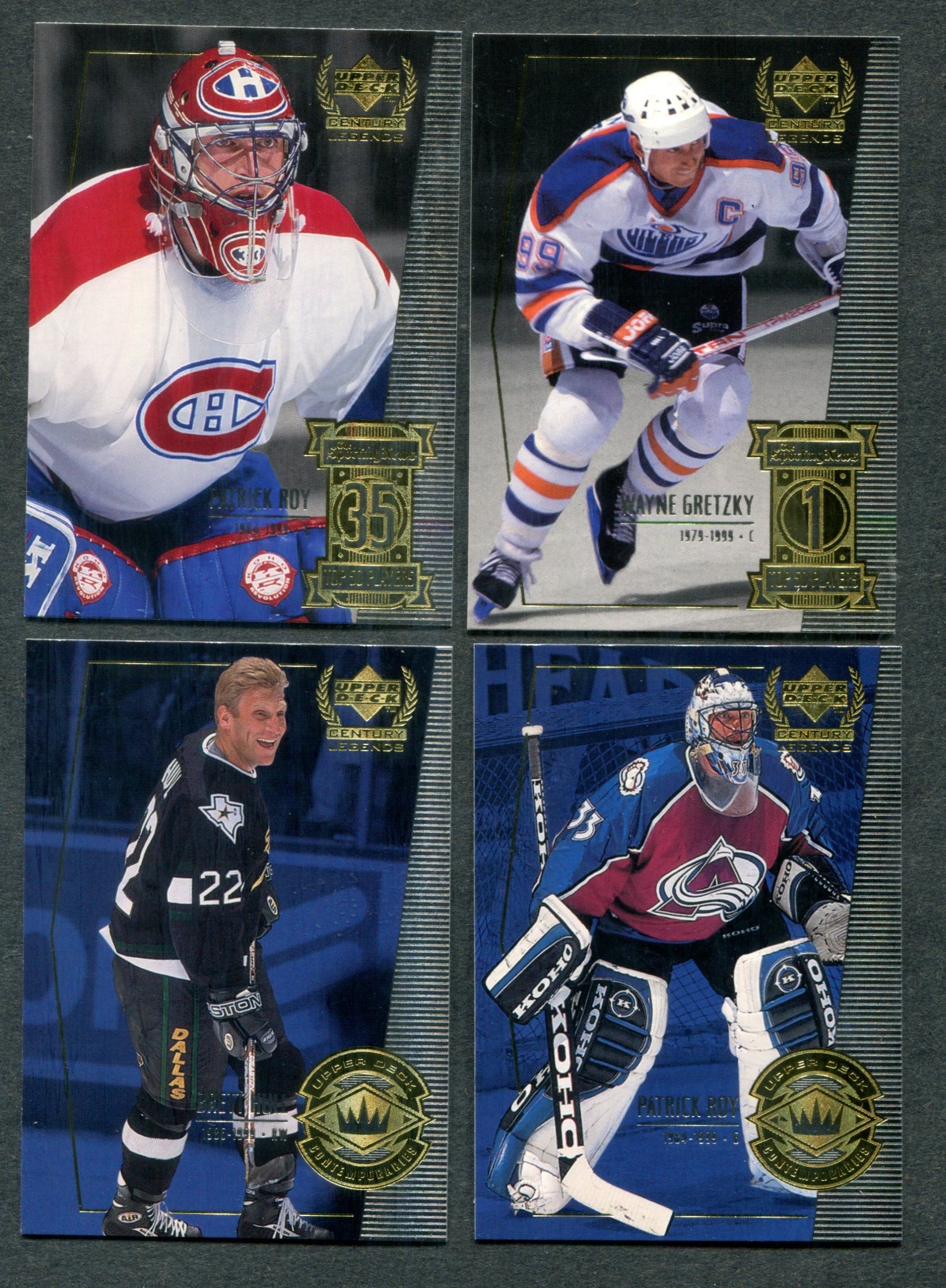 1999/00 Upper Deck Century Legends Hockey Complete Set (89)