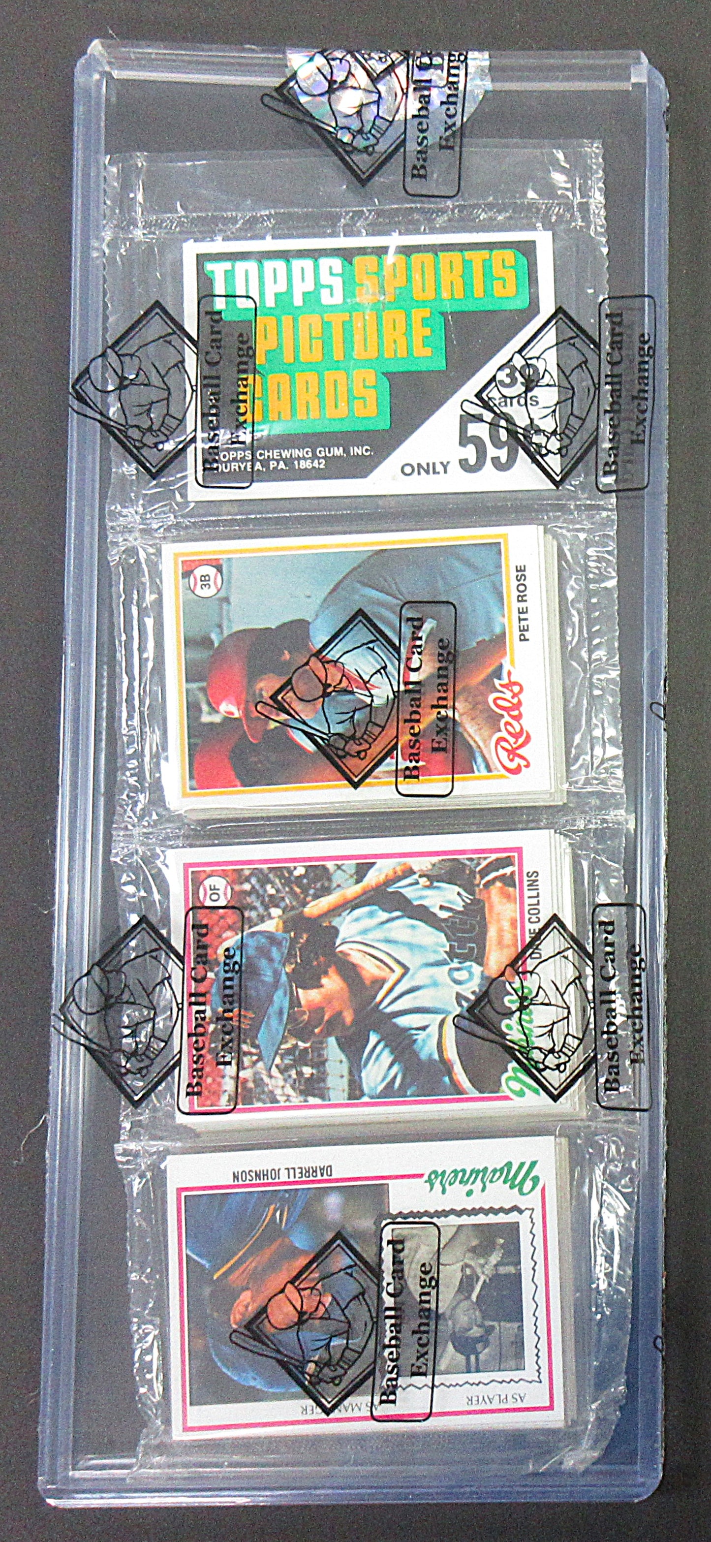 1978 Topps Baseball Unopened Rack Pack (Pete Rose Top) (BBCE) (27742)