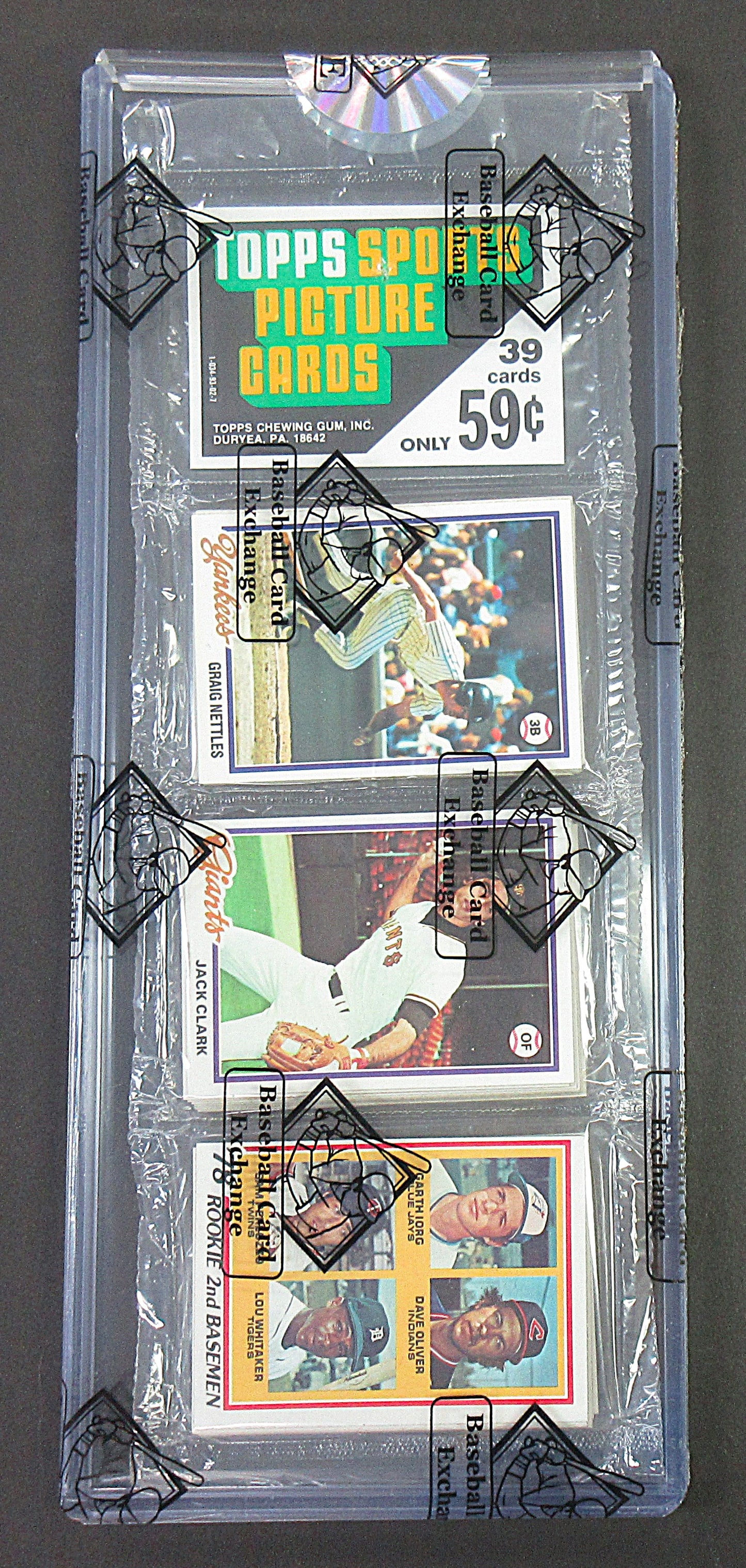 1978 Topps Baseball Unopened Rack Pack (Lou Whitaker RC Top) (BBCE) (27744)