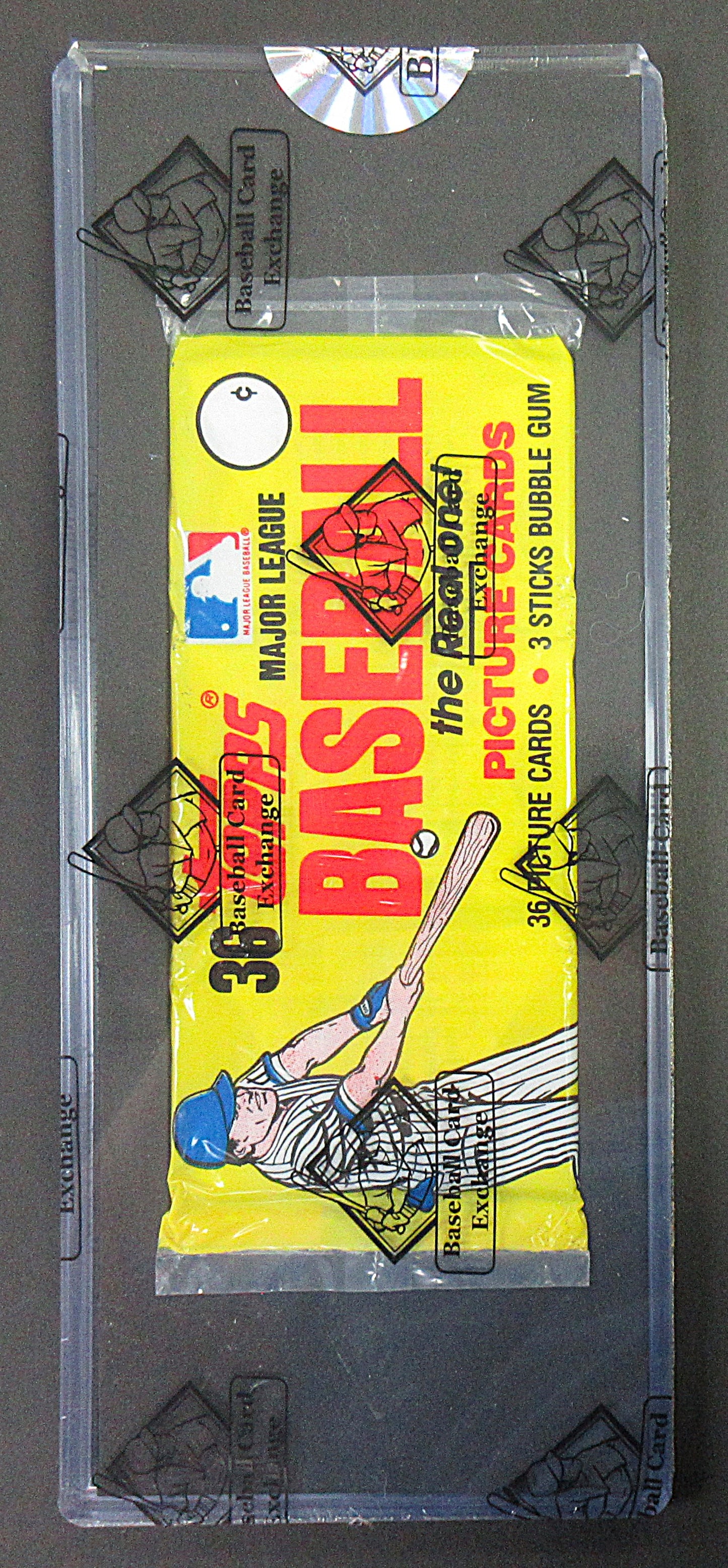 1983 Topps Baseball Unopened Grocery Rack Pack (Wade Boggs RC Back) (BBCE) (27747)