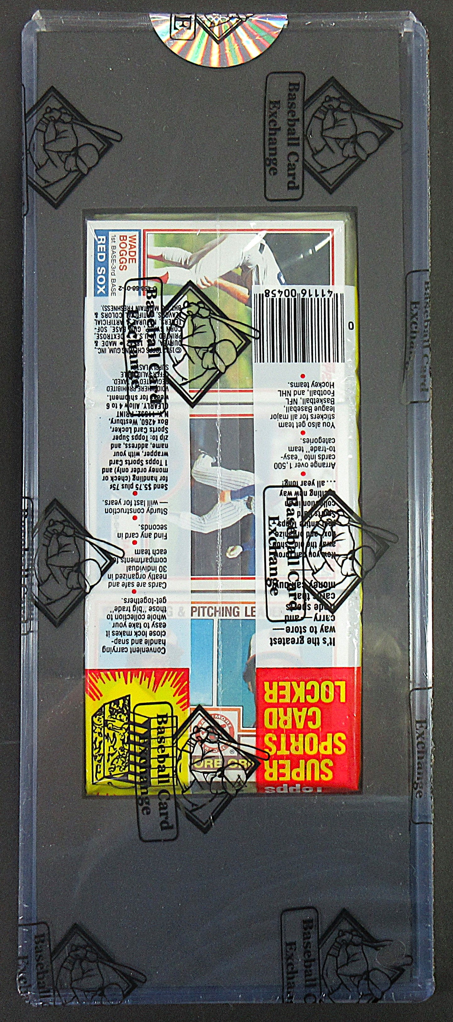 1983 Topps Baseball Unopened Grocery Rack Pack (Wade Boggs RC Back) (BBCE) (27747)