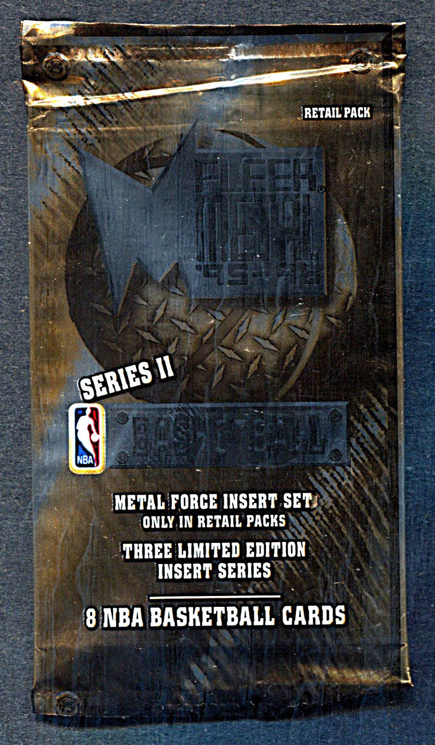 1995/96 Fleer Metal Basketball Unopened Series 2 Pack (Retail) (8)