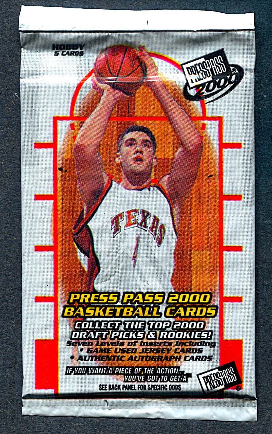 2000/01 Press Pass Basketball Unopened Pack (5)