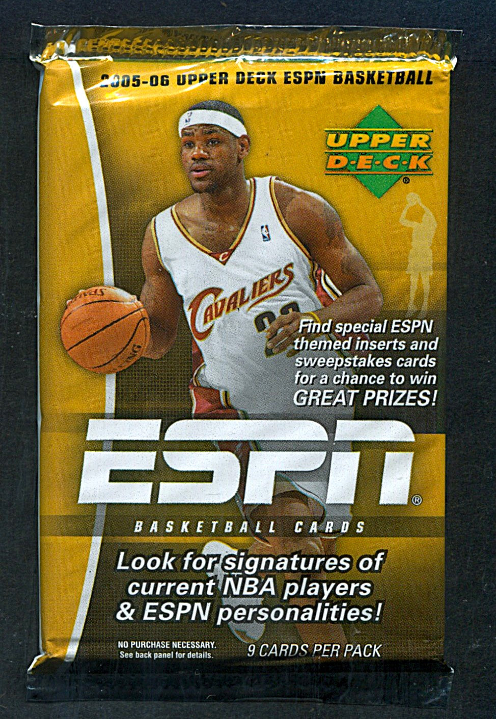2005/06 Upper Deck ESPN Basketball Unopened Pack (9)