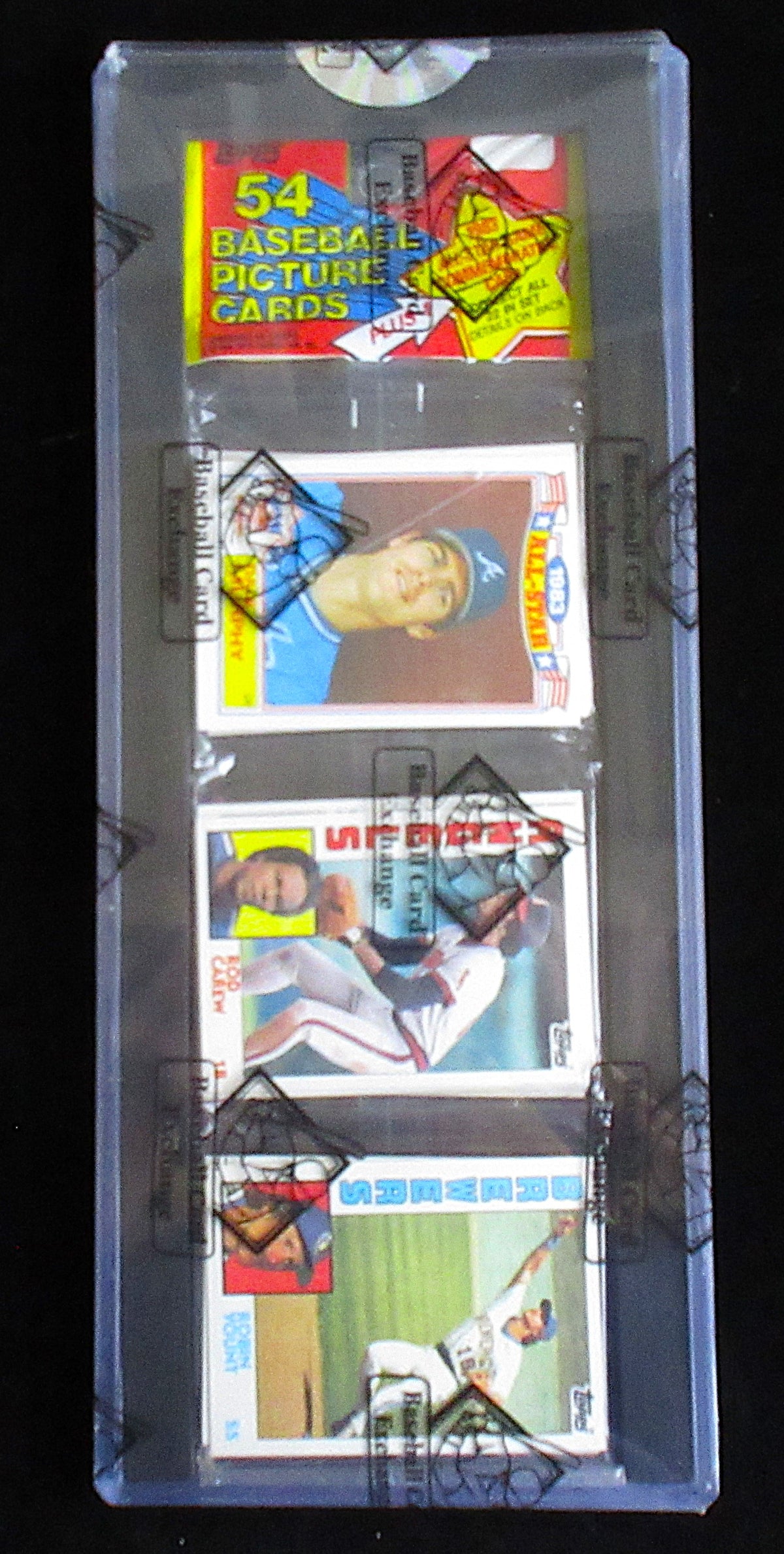 1984 Topps Baseball Unopened Rack Pack (Carew and Yount Top) (BBCE) (28058)