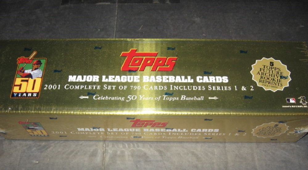 2001 Topps Baseball Factory Set (Retail) (Gold/Red)