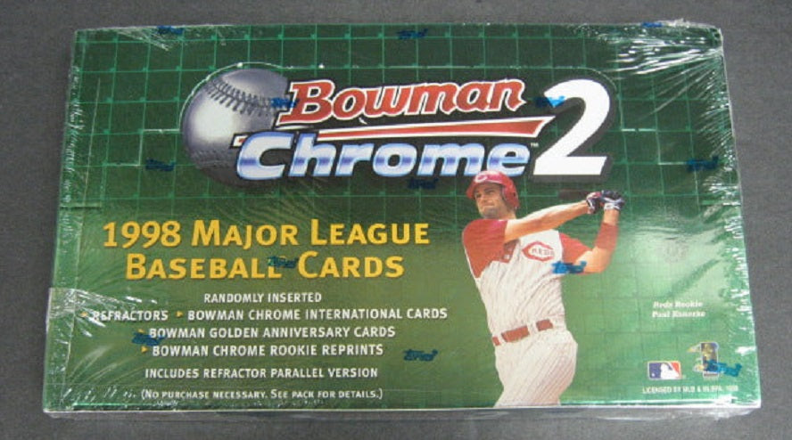 1998 Bowman Chrome Baseball Series 2 Box (Hobby)