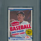 1984 Fleer Baseball Unopened Cello Pack PSA 8 Boggs Top *3690