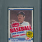 1984 Fleer Baseball Unopened Cello Pack PSA 9 Boggs Top *3691