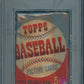 1953 Topps Baseball Unopened 5 Cent Wax Pack PSA 5