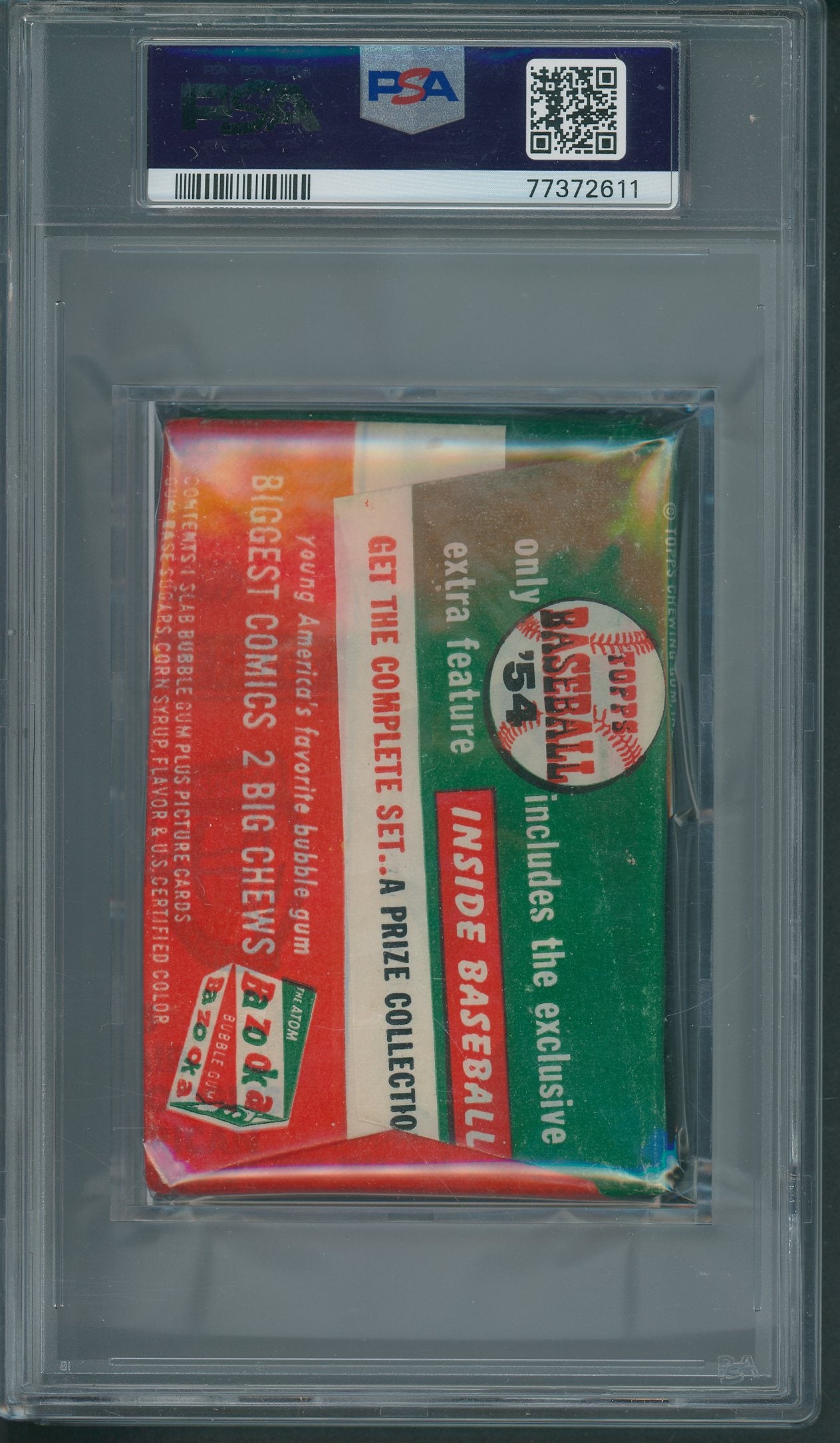 1954 Topps Baseball Unopened 5 Cent Wax Pack PSA 6 *2611