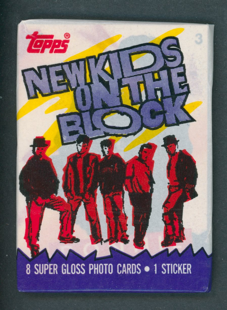 1989 Topps New Kids On The Block Unopened Wax Pack