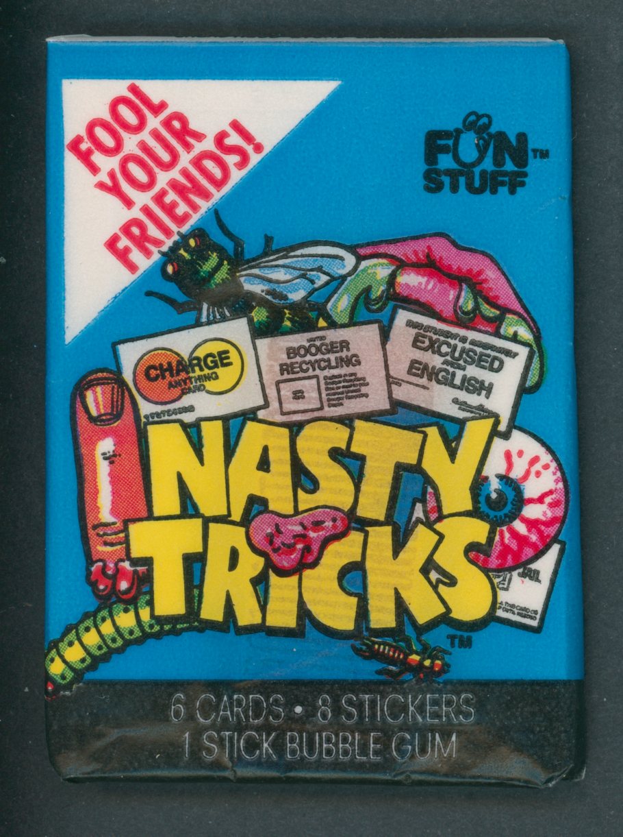 1990 Confex Nasty Tricks Unopened Wax Pack