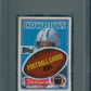 1983 Topps Football Unopened Cello Pack PSA 9 Allen Back *8407