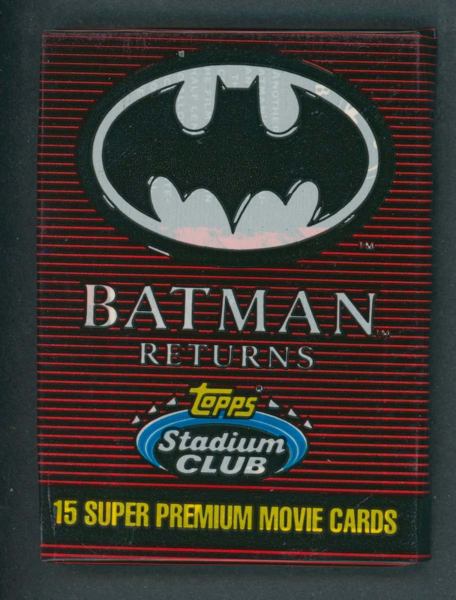 1991 Topps Stadium Club Batman Returns Unopened Pack