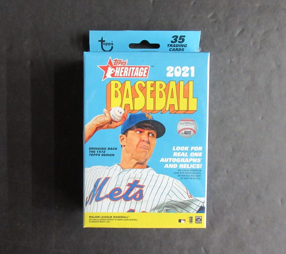 2021 Topps Heritage Baseball Hanger Box (35 Cards)