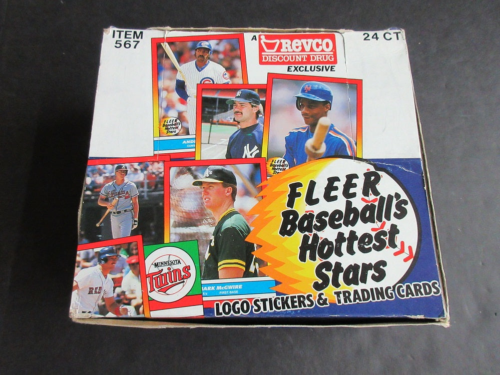 1988 Fleer Revco Baseball's Hottest Stars Factory Set Box Box (24/50)