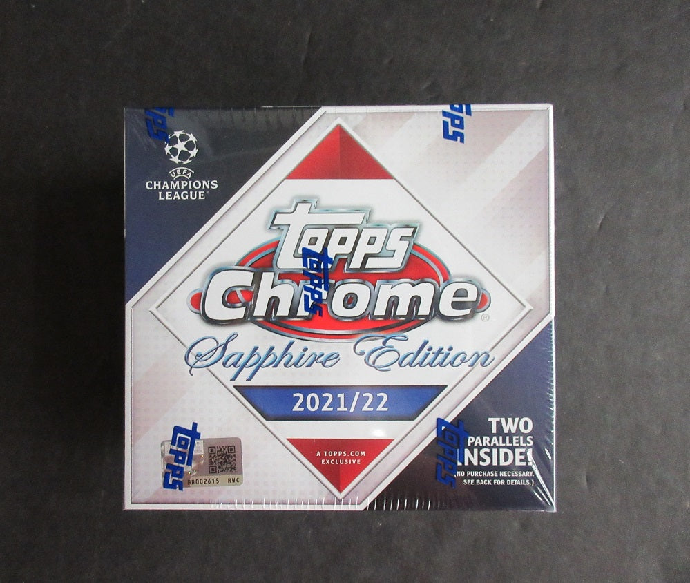 2021/22 Topps Chrome UEFA Soccer Sapphire Edition Box (8/4)