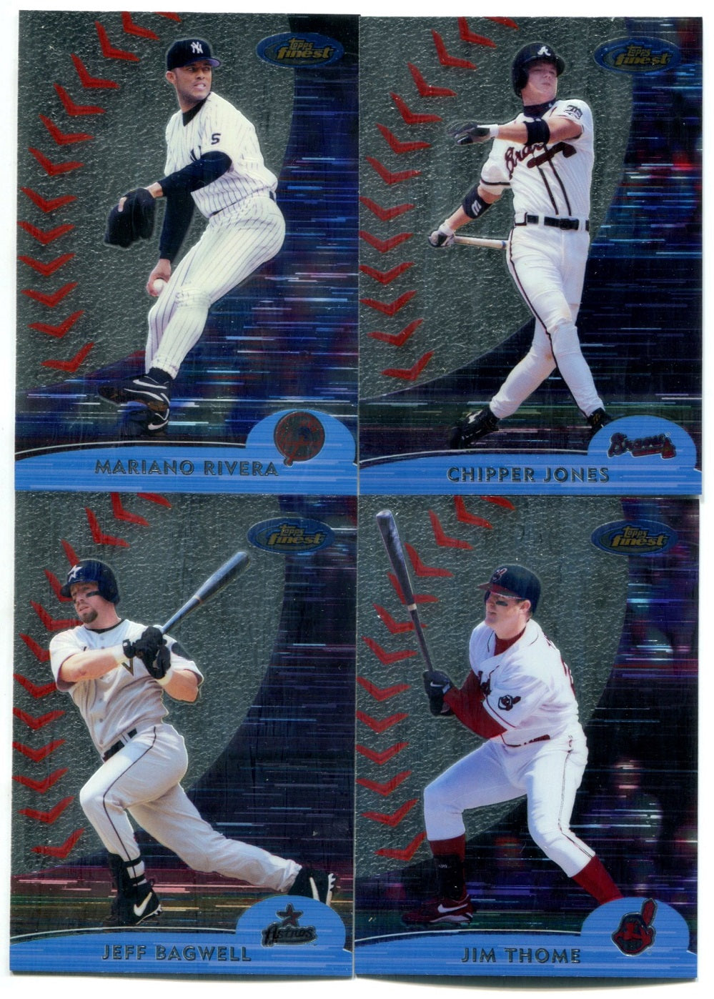 2000 Topps Finest Baseball Complete Series 1 Base Set (100) NM/MT MT