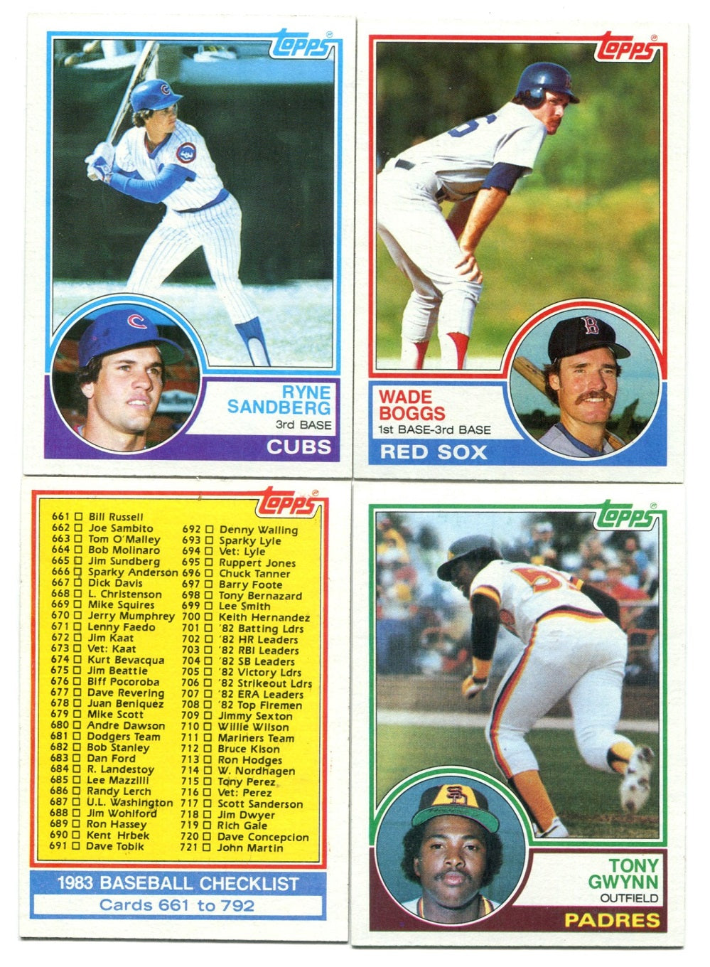 1983 Topps Baseball Complete Set NM NM/MT (792) (23-140)