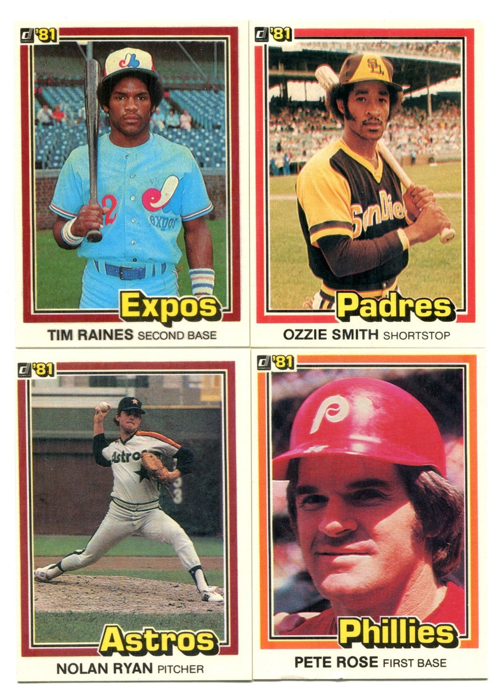 1981 Donruss Baseball Complete Set EX/MT NM (658) (23-163)