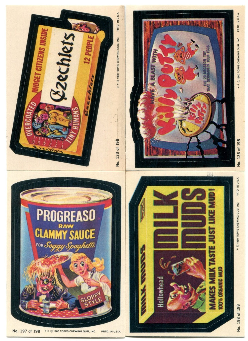 1980 Topps Wacky Packages Complete Series 3 Set NM NM/MT (66) (23-168)