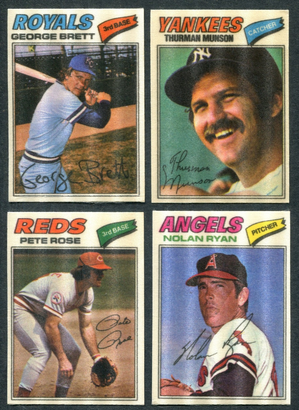 1977 Topps Baseball Cloth Stickers Complete Set (w/ Checklists) NM/MT (55/18) (23-195)