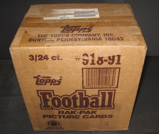 1991 Topps Football Rack Pack Case (3 Box)