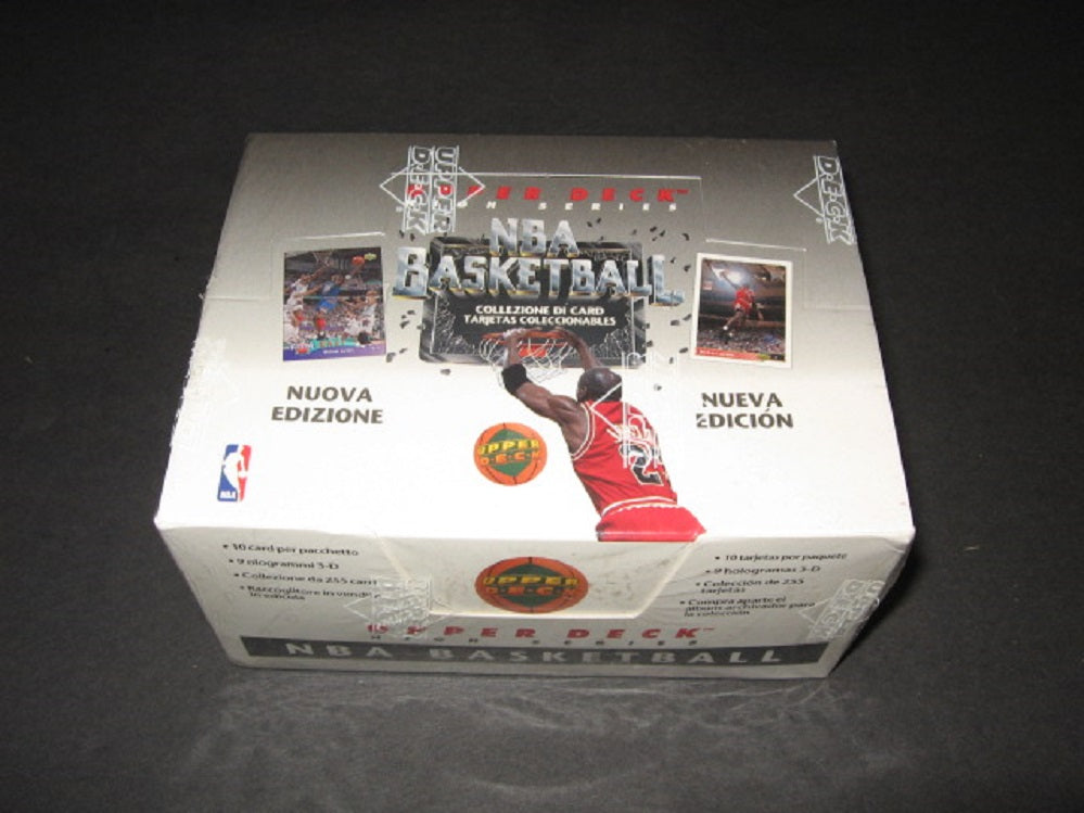 1992/93 Upper Deck Basketball High Series Jumbo Box (Europe)