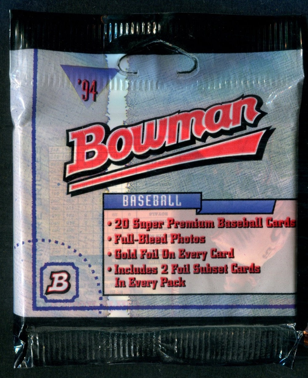 1994 Bowman Baseball Unopened Jumbo Pack (20)